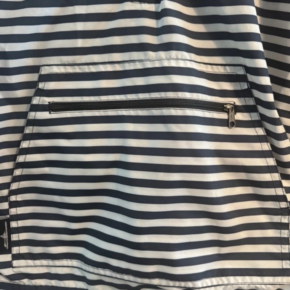 Charles River Apparel Striped pullover jacket - Navy and White - Picture 4 of 7